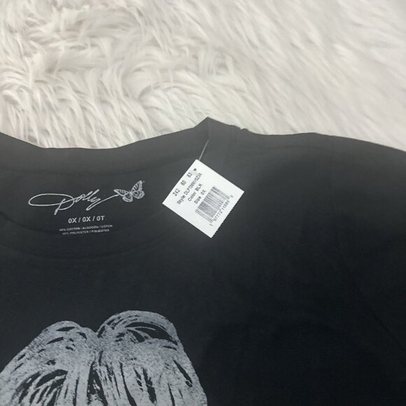 Dolly Parton womens black tee NWT short sleeve 0X - Picture 4 of 8
